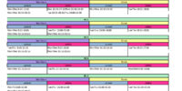 groups schedule groups schedule